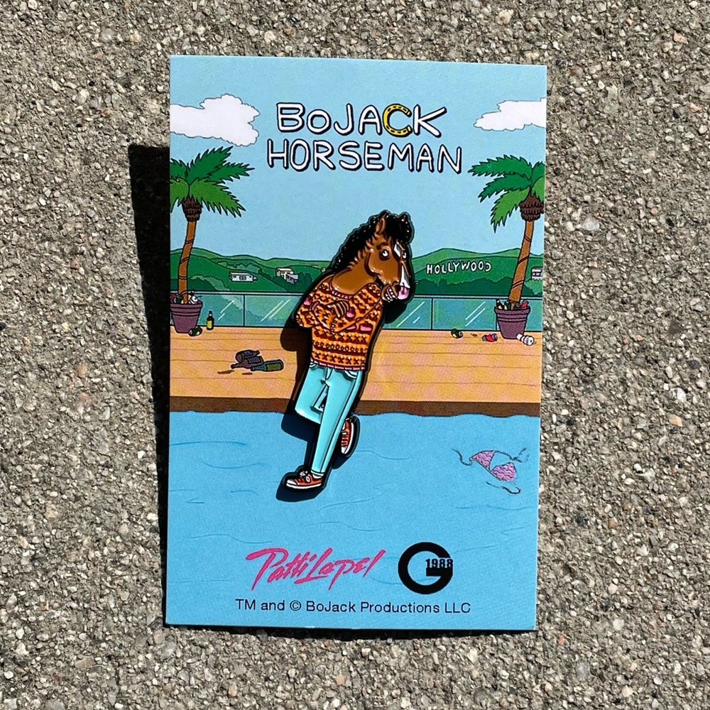 Bojack Horseman Limited Edition Patti Lapel Pin New Gallery1988 Bojack Leaning